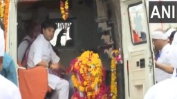 MP: Mortal remains of Madhavi Raje Scindia reach Gwalior for last rites